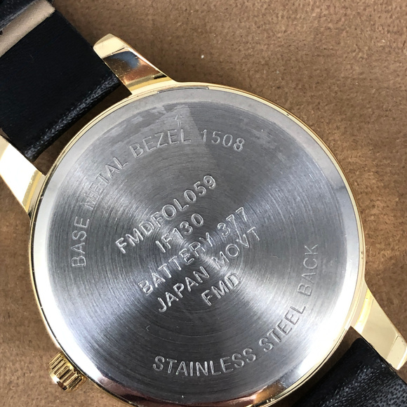 Glittery Folio Gold Dust and Diamonds Watch - Picture 3 of 7